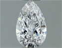 Natural Diamond 0.55 Carats, Pear with  Cut, D Color, VS1 Clarity and Certified by GIA