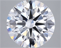 Lab Grown Diamond 4.00 Carats, Round with Ideal Cut, D Color, VVS1 Clarity and Certified by IGI