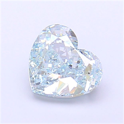Picture of Lab Grown Diamond 1.23 Carats, Heart with  Cut, Fancy Intense Green Color, VVS2 Clarity and Certified by IGI