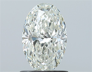 Picture of Natural Diamond 1.00 Carats, Oval with  Cut, I Color, SI1 Clarity and Certified by GIA