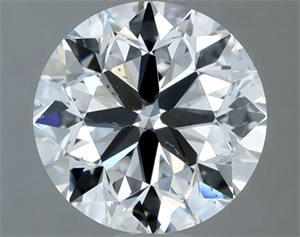 Picture of Natural Diamond 2.03 Carats, Round with Very Good Cut, D Color, SI1 Clarity and Certified by GIA