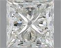 Natural Diamond 1.01 Carats, Princess with  Cut, I Color, VVS1 Clarity and Certified by IGI