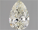 Natural Diamond 1.40 Carats, Pear with  Cut, J Color, SI1 Clarity and Certified by GIA
