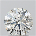 Natural Diamond 1.20 Carats, Round with Excellent Cut, K Color, SI1 Clarity and Certified by GIA