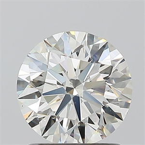 Picture of Natural Diamond 1.20 Carats, Round with Excellent Cut, K Color, SI1 Clarity and Certified by GIA