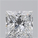 Natural Diamond 1.03 Carats, Princess with  Cut, F Color, VVS1 Clarity and Certified by GIA