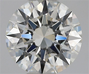 Picture of Natural Diamond 1.02 Carats, Round with Excellent Cut, I Color, VS2 Clarity and Certified by GIA