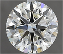 Natural Diamond 2.50 Carats, Round with Excellent Cut, I Color, VVS1 Clarity and Certified by IGI