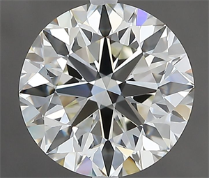 Picture of Natural Diamond 2.50 Carats, Round with Excellent Cut, I Color, VVS1 Clarity and Certified by IGI
