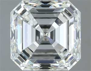 Foto Diamante Natural 2.01 quilates, Asscher , Color G, claridad VVS1 y certificado IGI de