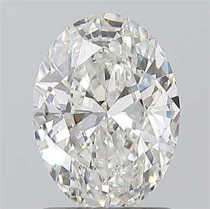 Picture of Natural Diamond 1.20 Carats, Oval with  Cut, H Color, SI2 Clarity and Certified by GIA