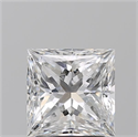 Natural Diamond 2.21 Carats, Princess with  Cut, E Color, SI2 Clarity and Certified by GIA