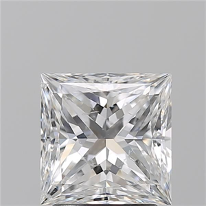 Picture of Natural Diamond 2.21 Carats, Princess with  Cut, E Color, SI2 Clarity and Certified by GIA