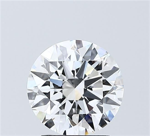Picture of Lab Grown Diamond 2.04 Carats, Round with Ideal Cut, D Color, VVS1 Clarity and Certified by IGI
