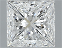 Natural Diamond 0.60 Carats, Princess with  Cut, E Color, VVS2 Clarity and Certified by GIA