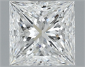 Natural Diamond 0.60 Carats, Princess with  Cut, E Color, VVS2 Clarity and Certified by GIA
