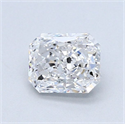 Natural Diamond 0.71 Carats, Radiant with  Cut, E Color, SI2 Clarity and Certified by GIA