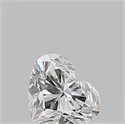 Natural Diamond 0.51 Carats, Heart with  Cut, F Color, VVS1 Clarity and Certified by GIA