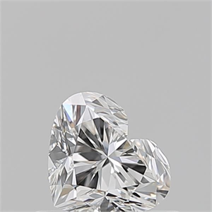 Picture of Natural Diamond 0.51 Carats, Heart with  Cut, F Color, VVS1 Clarity and Certified by GIA