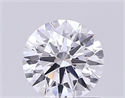 Lab Grown Diamond 0.72 Carats, Round with Ideal Cut, D Color, VVS2 Clarity and Certified by IGI
