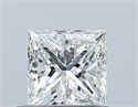 Natural Diamond 0.50 Carats, Princess with  Cut, E Color, VVS1 Clarity and Certified by GIA