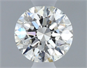 Natural Diamond 0.40 Carats, Round with Excellent Cut, H Color, SI1 Clarity and Certified by GIA