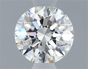 Picture of Natural Diamond 0.40 Carats, Round with Excellent Cut, H Color, SI1 Clarity and Certified by GIA
