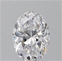 Natural Diamond 0.90 Carats, Oval with  Cut, D Color, VS2 Clarity and Certified by GIA