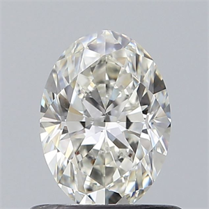 Picture of Natural Diamond 0.61 Carats, Oval with  Cut, H Color, VS2 Clarity and Certified by GIA