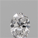Natural Diamond 0.19 Carats, Oval with  Cut, D Color, VVS1 Clarity and Certified by GIA
