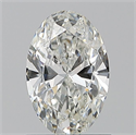 Natural Diamond 1.01 Carats, Oval with  Cut, H Color, SI2 Clarity and Certified by GIA