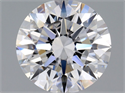 Natural Diamond 1.55 Carats, Round with Excellent Cut, D Color, FL Clarity and Certified by GIA