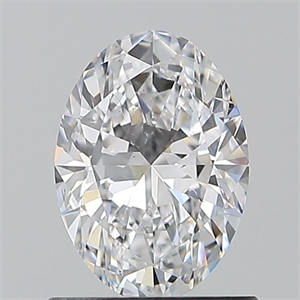 Picture of Natural Diamond 0.90 Carats, Oval with  Cut, D Color, SI1 Clarity and Certified by GIA