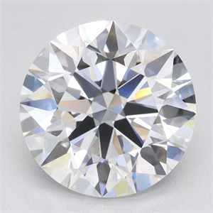 Picture of Lab Grown Diamond 3.36 Carats, Round with Ideal Cut, D Color, VVS1 Clarity and Certified by IGI
