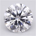 Lab Grown Diamond 4.08 Carats, Round with Ideal Cut, F Color, IF Clarity and Certified by IGI