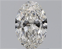 Natural Diamond 0.80 Carats, Oval with  Cut, F Color, VS1 Clarity and Certified by GIA