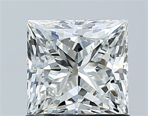 Picture of Natural Diamond 1.03 Carats, Princess with  Cut, H Color, SI1 Clarity and Certified by GIA