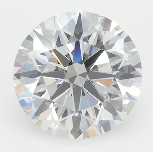 Picture of Lab Grown Diamond 3.39 Carats, Round with Excellent Cut, D Color, VVS2 Clarity and Certified by GIA