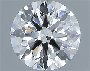 Picture of Natural Diamond 1.01 Carats, Round with Excellent Cut, G Color, SI2 Clarity and Certified by GIA