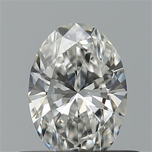 Picture of Natural Diamond 0.40 Carats, Oval with  Cut, F Color, IF Clarity and Certified by GIA