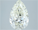 Natural Diamond 3.44 Carats, Pear with  Cut, J Color, VS1 Clarity and Certified by IGI
