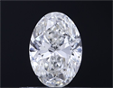 Natural Diamond 0.51 Carats, Oval with  Cut, G Color, SI2 Clarity and Certified by GIA