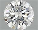 Lab Grown Diamond 1.10 Carats, Round with Ideal Cut, D Color, VS1 Clarity and Certified by IGI