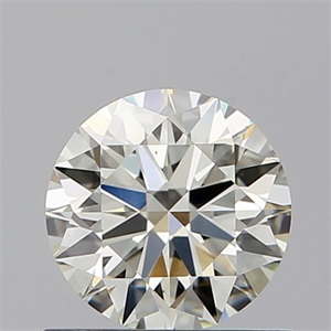 Picture of Natural Diamond 0.71 Carats, Round with Excellent Cut, K Color, VS1 Clarity and Certified by GIA