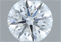 Diamante Natural 0.41 quilates, Redondo , Color H, claridad VVS2 y certificado GIA