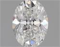 Natural Diamond 0.45 Carats, Oval with  Cut, F Color, VS1 Clarity and Certified by GIA