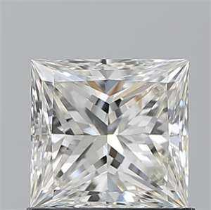 Picture of Natural Diamond 0.90 Carats, Princess with  Cut, I Color, VVS2 Clarity and Certified by GIA