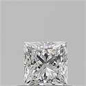 Diamante Natural 0.50 quilates, Princesa , Color E, claridad VVS1 y certificado GIA