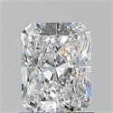 Natural Diamond 1.20 Carats, Radiant with  Cut, E Color, SI2 Clarity and Certified by GIA