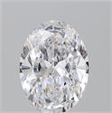 Natural Diamond 1.20 Carats, Oval with  Cut, D Color, SI2 Clarity and Certified by GIA